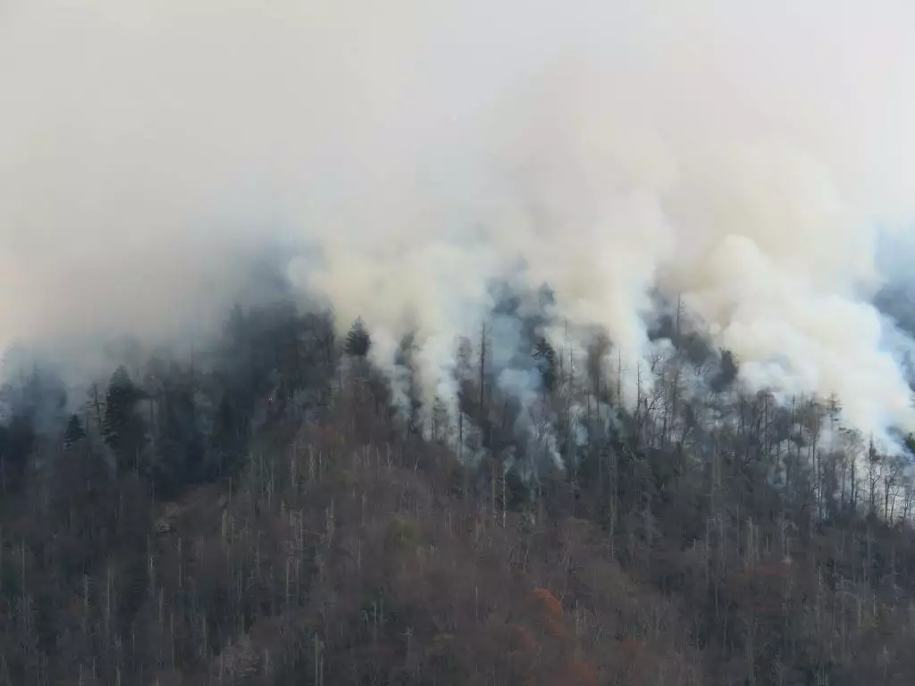 Fire and Smoke in Gatlinburg TN - GatlinburgTNGuide.com, image size:1024x768