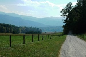 Cades Cove Loop Road in the Smoky Mountains