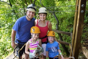 family ziplining in Gatlinburg